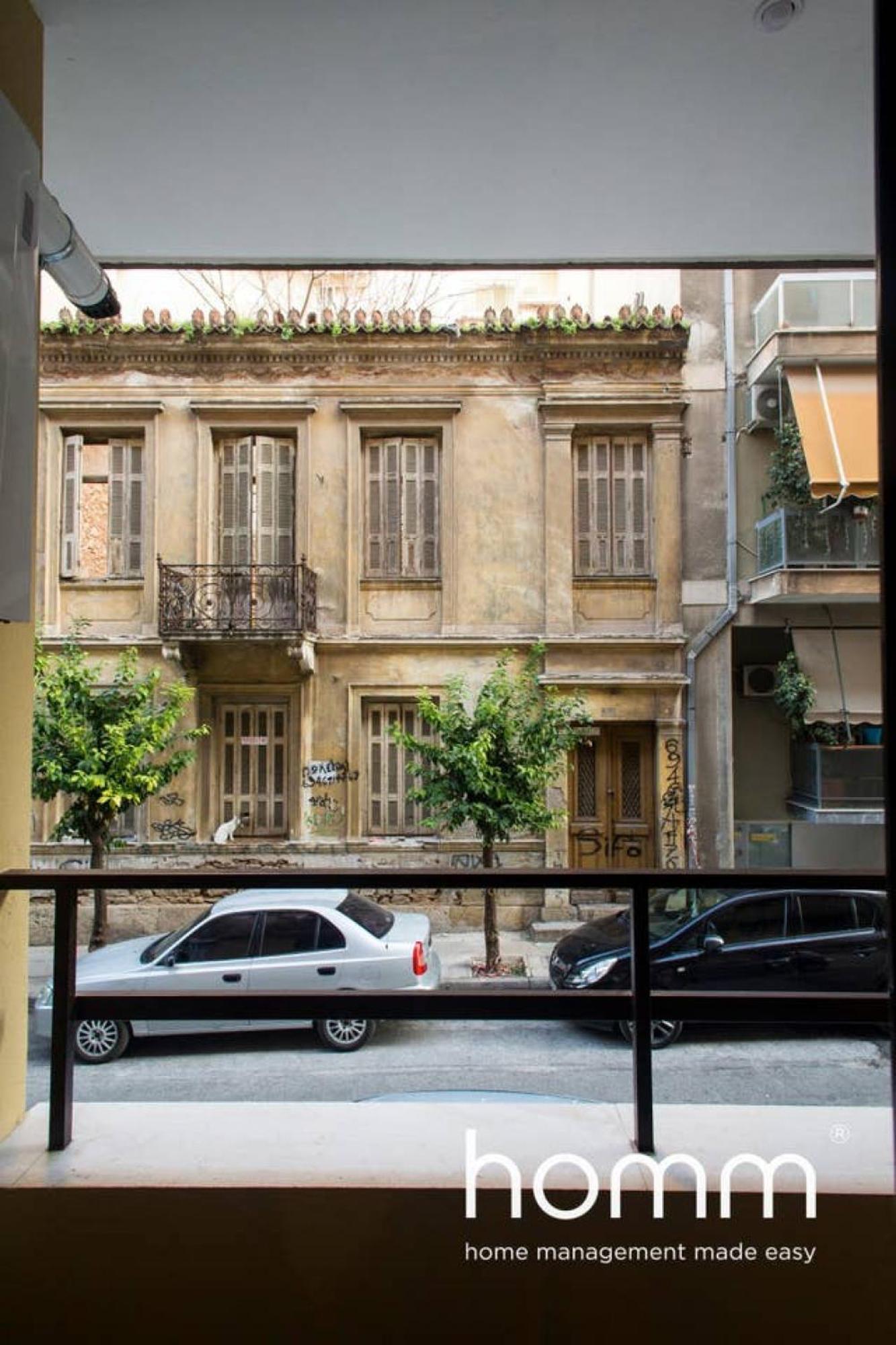 Ferienwohnung Unique Urban Homm Studio In Piraeus, Alkiviadou Exterior foto